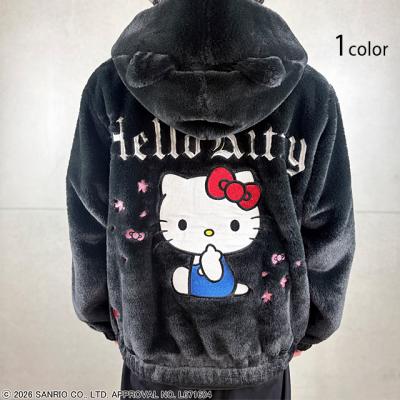 Hello Kitty×絡繰魂コラボ SAKURAファーパーカー◆絡繰魂