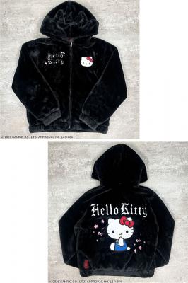 Hello Kitty×絡繰魂コラボ SAKURAファーパーカー◆絡繰魂
