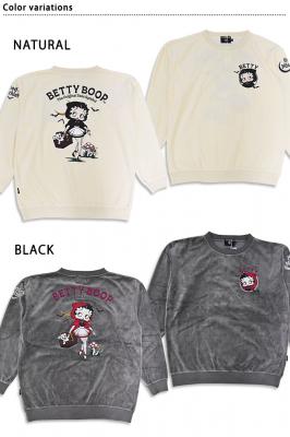 BETTY×ネバーマインド BIGシルエット ベロアプルオーバー◆NEVER MIND
