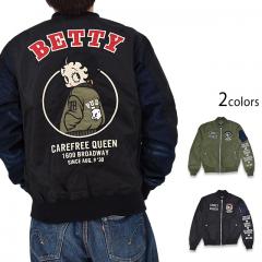 BETTY�~�l�o�[�}�C���h �f�j���ؑ�MA-1�t���C�g�W���P�b�g��NEVER MIND