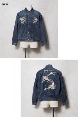 1stタイプコーデュロイ刺繍ジャケット「JAPAN」◆HOUSTON