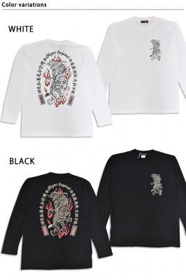 TATTOO-TIGERロングTシャツ◆CHIGIRI