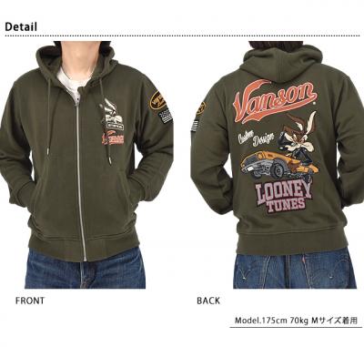 vanson�~LOONEY ���уt���W�b�v�p�[�J�[��vanson