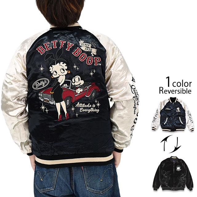 BETTY×ネバーマインド サテン×ファーリバーシブルスカジャン◇NEVER