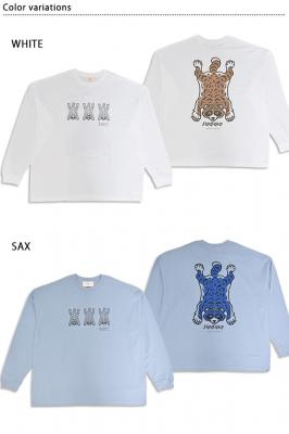 チベタンタヌキのビッグロングTシャツ◆喜人