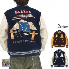 30oz. WOOL MELTON AWARD JACKET�uALASKAN FLAG�v��WHITES VILLE